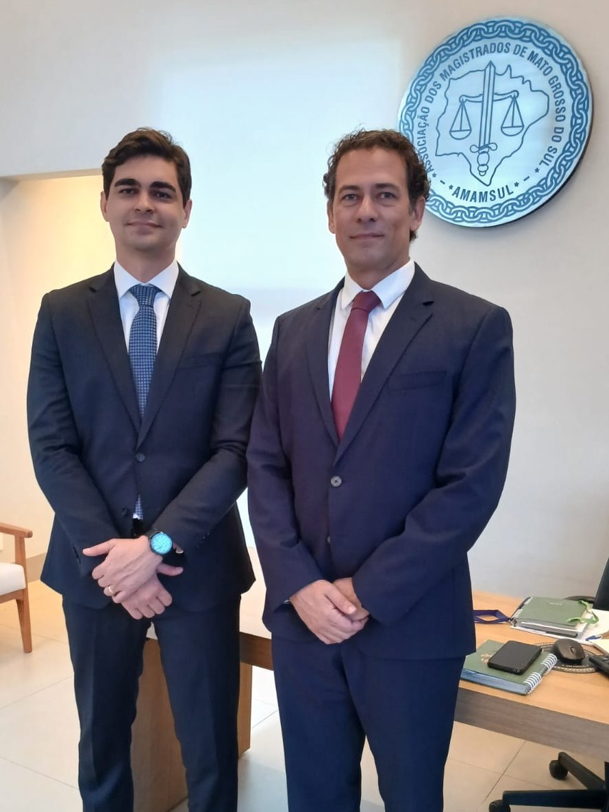 Amamsul recebe juiz Maurício Pinto Filho após primeira permuta de magistrados em Mato Grosso do Sul