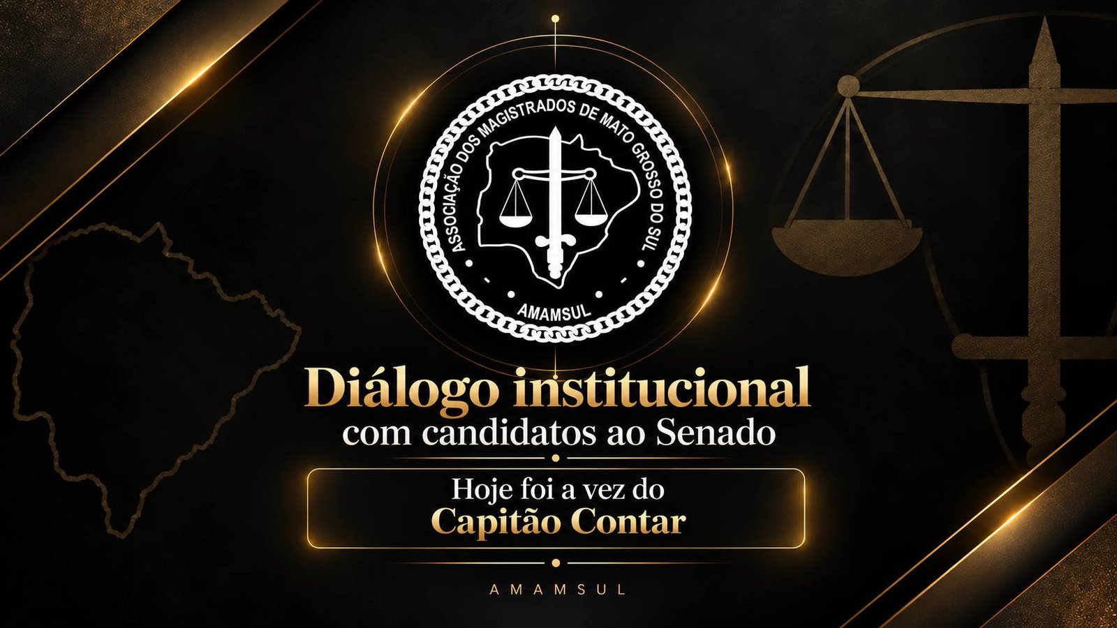 Amamsul recebe Capitão Contar em agenda de diálogo institucional